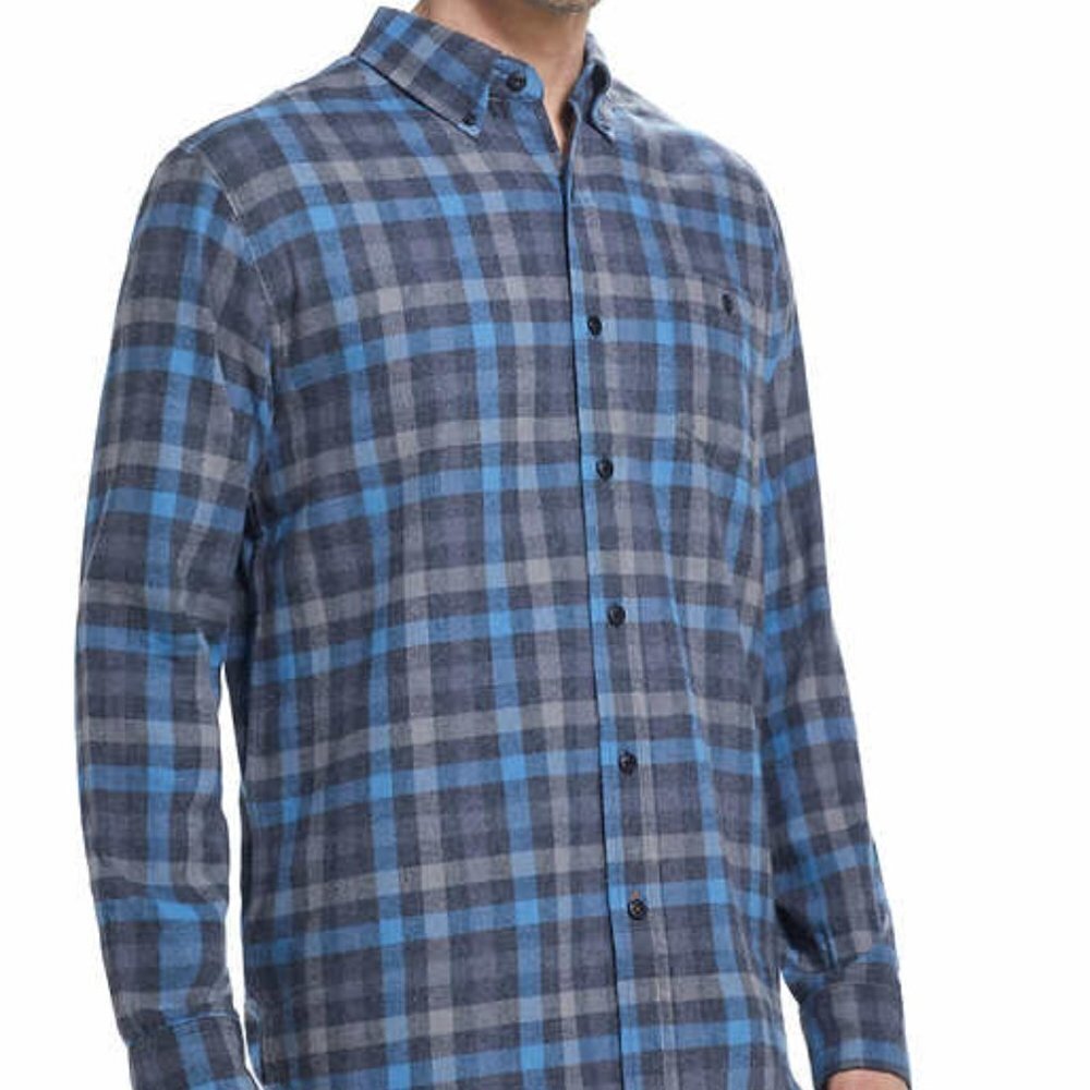 Blue Plaid Flannel Vintage Weatherproof Brand. NWT​​​​​​​​​​​